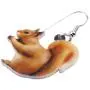 NEWEI Acrylic Cartoon Gold Squirrel Earrings Dangle Drop For Women Kids Animal Ornaments Jewelry Gift Charm