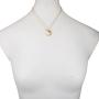 Lux Accessories Goldtone & White Yin Yang Peace One with All BFF Best Friends Necklaces