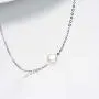 14K Solid Gold Pearl Necklace for Women, Real Freshwater Cultured Pearl Pendant Necklace 7.5mm Dainty Single Pearl Choker Adjustable Necklaces Fine Jewelry Gift for Her, Mom, Wife 16''-18''