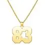 YSAHan Personalized Lucky Number Necklace Custom Made Gold Number Birthday Pendant for Women Girls YSAHan Personalized Lucky Number Necklace Custom Made Gold Number Birthday Pendant for Women Girls