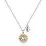 Memorjew Sunflower Horse Necklace for Girls, Dainty Silver Initial Necklace Kids Jewelry Horse Gifts for Girls Women