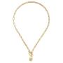 Obidos 14K Gold Plated Lock Star Dainty Toggle Necklace | Gold Necklaces for Women