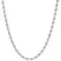 NYC Sterling Unisex Sterling Silver 3.5MM Diamond-Cut Rope Chain Necklace NYC Sterling Unisex Sterling Silver 3.5MM Diamond-Cut Rope Chain Necklace