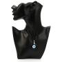 Caiyao Lucky Turkish Blue Eye Bead Leather Cord Pendant Necklace Bracelet Jewelry Set Handmade Evil Eye Hamsa Hand of Fatima Amulet Bracelet for Men Women Boy Girl Good Luck Protection Accessory