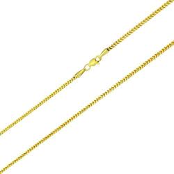 Nuragold 14k Yellow Gold 1.8mm Franco Wheat Spiga Foxtail Chain Pendant Necklace, Mens Womens Lobster Lock 14'' 16'' 18'' 20'' 22'' 24''