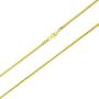 Nuragold 14k Yellow Gold 1.8mm Franco Wheat Spiga Foxtail Chain Pendant Necklace, Mens Womens Lobster Lock 14'' 16'' 18'' 20'' 22'' 24''