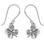 Boma Jewelry Sterling Silver Four Leaf Clover Dangle Earrings