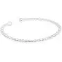 AeraVida Stylish Linked 3 mm Round Beads of .925 Sterling Silver Cuff Bangle Bracelet AeraVida Stylish Linked 3 mm Round Beads of .925 Sterling Silver Cuff Bangle Bracelet