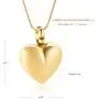 mingkejw Cremation Jewelry for Ashes Stainless Steel Love Heart Urn Pendant Locket Keepsake Memorial Necklace for Human Ashes Holder