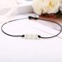 Shegirl Pearl Choker Necklace Handmade Genuine Leather Necklace Boho Pearl Necklace Jewelry for Women and Girls (Three pearls)