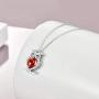 WINNICACA Birthstone Necklace s925 Sterling Silver Owl Pendant Necklace Jewelry Gifts Women Girls Birthday Christmas Owl Lovers