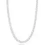 Miabella Solid 925 Sterling Silver Italian 3mm, 4mm, 6mm, 7mm Diamond-Cut Solid Flat Mariner Link Chain Necklace for Women Men, 16-30 Inch Made in Italy