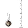 Brown Smoky Quartz 6.72 Ct Cushion 925 Sterling Silver Dangle Earrings Christmas Gifts For Women By Orchid Jewelry