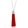 Tassel Necklace for Women Girls , Bohemian Silk Velvet Tassel Sweater Chain Long Pendant Necklace Autumn and Winter Jewelry