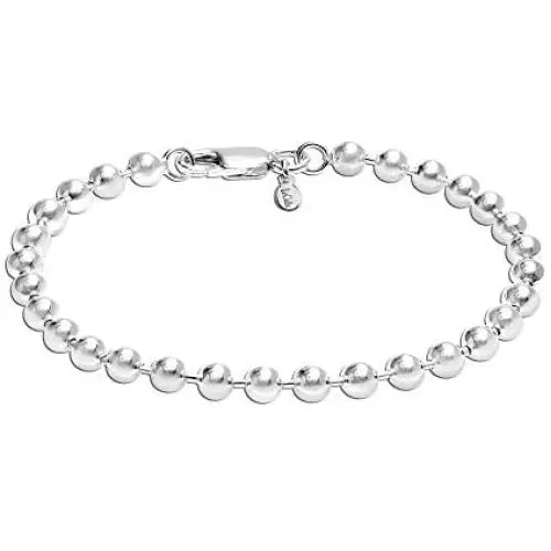 LeCalla Links Sterling Silver Jewelry 4 MM Ball Chain Bracelet for Teen and Women (6.5, 7, 7.5, 8 Inches)
