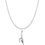 Raposa Elegance Sterling Silver Gymnast Charm Necklace (16'', 18'' or 20'' Chain) Raposa Elegance Sterling Silver Gymnast Charm Necklace (16'', 18'' or 20'' Chain)