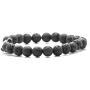 Fusamk Religious Christian Cross Link Bracelet Lava Rock Essential Oil Diffuser Bracelet