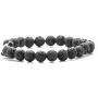 Fusamk Religious Christian Cross Link Bracelet Lava Rock Essential Oil Diffuser Bracelet