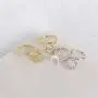 CZ Crescent Moon Star Dangle Hoop Earrings for Women Girls Sterling Silver with Charms Crystal Drop Cartilage Cute Jewelry Fashion Dainty Gifts for Best Friend