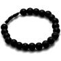 Xusamss Fashion 8MM Natural Stone Matte Agate Turquoise Elastic Bracelet DAD Bead Bracelet