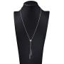 YinShan Mothers Day Jewelry Dainty Lariat Necklaces Y Necklace Adjustable Long Chain 30 Inches Sweater Chain 925 Sterling Silver Jewelry for Women Girls Easter Gifts