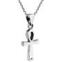 Mystic Egyptian ANKH Cross .925 Sterling Silver Pendant Necklace