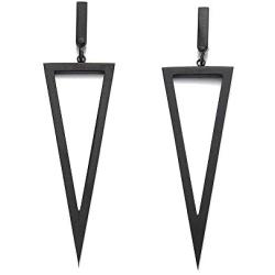 Womens Geometric Dangle Drop Earrings, Metal Triangle Dangle Earrings Costume Jewelry For Her Gift, Multiple Color