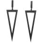 Womens Geometric Dangle Drop Earrings, Metal Triangle Dangle Earrings Costume Jewelry For Her Gift, Multiple Color