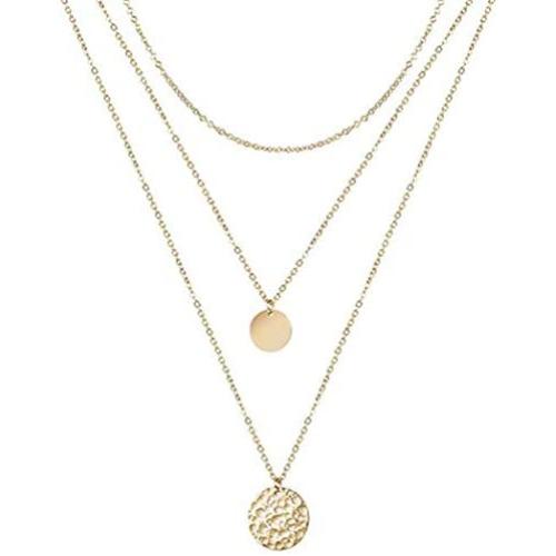 Unicra Multi-Layer Necklace Choker with Long Chain for Women and Girls