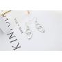 3 Pairs Gothic Razor Blade Dangle Earrings Set for Women Girls, Cute Handcuffs Shape Dangle Earrings Gothic Paper Clip Rock Earring Jewelry