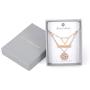 S.J JEWELRY Womens Simple Delicate Full Moon 14K Gold Plated/Rose Gold/Silver Plated Layered Pendant Handmade Star Chokers Necklaces