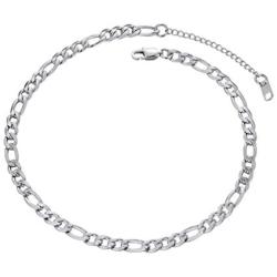 PROSTEEL 316L Stainless Steel Figaro Chain Necklace for Men/Women, Black/18K Real Gold Plated, 4mm to 13mm, 14inch to 30inch, Come Gift Box