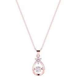 NEIQII Necklaces for Women, Teardrop-Shaped Necklace Pendant, Rose Gold Plated Womens Necklaces, 3A Cubic Zirconia Pendants for Womens Jewelry Gift