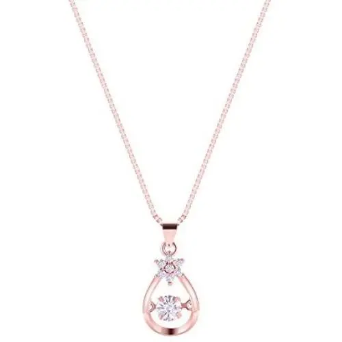 NEIQII Necklaces for Women, Teardrop-Shaped Necklace Pendant, Rose Gold Plated Womens Necklaces, 3A Cubic Zirconia Pendants for Womens Jewelry Gift NEIQII Necklaces for Women, Teardrop-Shaped Necklace Pendant, Rose Gold Plated Womens Necklaces, 3A Cubic Zirconia Pendants for Womens Jewelry Gift