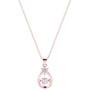 NEIQII Necklaces for Women, Teardrop-Shaped Necklace Pendant, Rose Gold Plated Womens Necklaces, 3A Cubic Zirconia Pendants for Womens Jewelry Gift