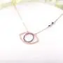 Evil Eye Jewelry Necklace - 925 Sterling Silver Blue White CZ Pendant Choker Necklace Gifts for Women Girl Evil Eye Jewelry Necklace - 925 Sterling Silver Blue White CZ Pendant Choker Necklace Gifts for Women Girl