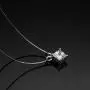AINUOSHI 18K Gold Plated Sterling Silver Cubic Zirconia 2.0ct Princess Cut Cz Solitaire Pendant Necklace, 18'' AINUOSHI 18K Gold Plated Sterling Silver Cubic Zirconia 2.0ct Princess Cut Cz Solitaire Pendant Necklace, 18''