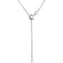 Sterling Silver Turtle and Plumeria Vertical Bar Pendant Necklace