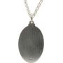 All Patron Saints Antiqued St Christopher Medal Necklace – Solid Sterling Silver Oval Medallion and Chain – Personalized Engraving – Gift Box