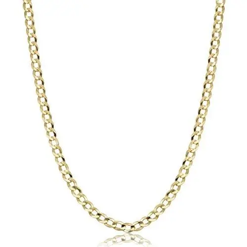 Verona Jewelers 10K Gold Unisex 2.2mm Italian Cuban Curb Link Chain Necklace- 10K Necklaces, 10 Karat Gold Chain, 16'' 18'' 20'' 24'' 30'' Verona Jewelers 10K Gold Unisex 2.2mm Italian Cuban Curb Link Chain Necklace- 10K Necklaces, 10 Karat Gold Chain, 16'' 18'' 20'' 24'' 30''