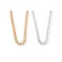 Cathercing Women Chain Choker Necklace Big Link Necklace for Women Trendy Jewelry Necklaces Chains Punk (silver)
