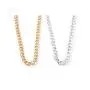 Cathercing Women Chain Choker Necklace Big Link Necklace for Women Trendy Jewelry Necklaces Chains Punk (silver)