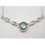 SilverStarJewel Natural Cab Labradorite Necklace 18.3'' 925 Pure Silver New Gemstone SilverStarJewel Natural Cab Labradorite Necklace 18.3'' 925 Pure Silver New Gemstone
