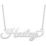 LuxglitterLin Heart Name Necklace Personalized Initial Custom Made Stainless Steel Jewelry for Women