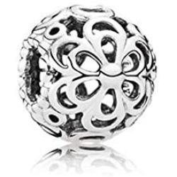 MiniJewelry Women Flower Bead Charm for Bracelets Rose Daisy Floral Sterling Silver Charm Gift Family Birthday Christmas