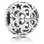 MiniJewelry Women Flower Bead Charm for Bracelets Rose Daisy Floral Sterling Silver Charm Gift Family Birthday Christmas