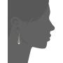 Sterling Silver Created or Genuine Gemstone Celtic Knot Linear Drop Earrings