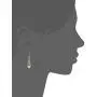 Sterling Silver Created or Genuine Gemstone Celtic Knot Linear Drop Earrings
