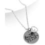 Stainless Steel Christian Faith Mustard Seed Lettering Necklaces, God Has You In Arm Necklace Memorial Gifts
