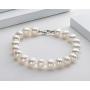 Pearl Bracelets Freshwater Cultured White Pearl Bracelet for Women Sterling Silver Clasp Pearl Jewelry Gift for Girls Daughter Bridesmaid 7.1 Inches 6-7mm/7-8mm/8-9mm/9-10mm/10-11mm